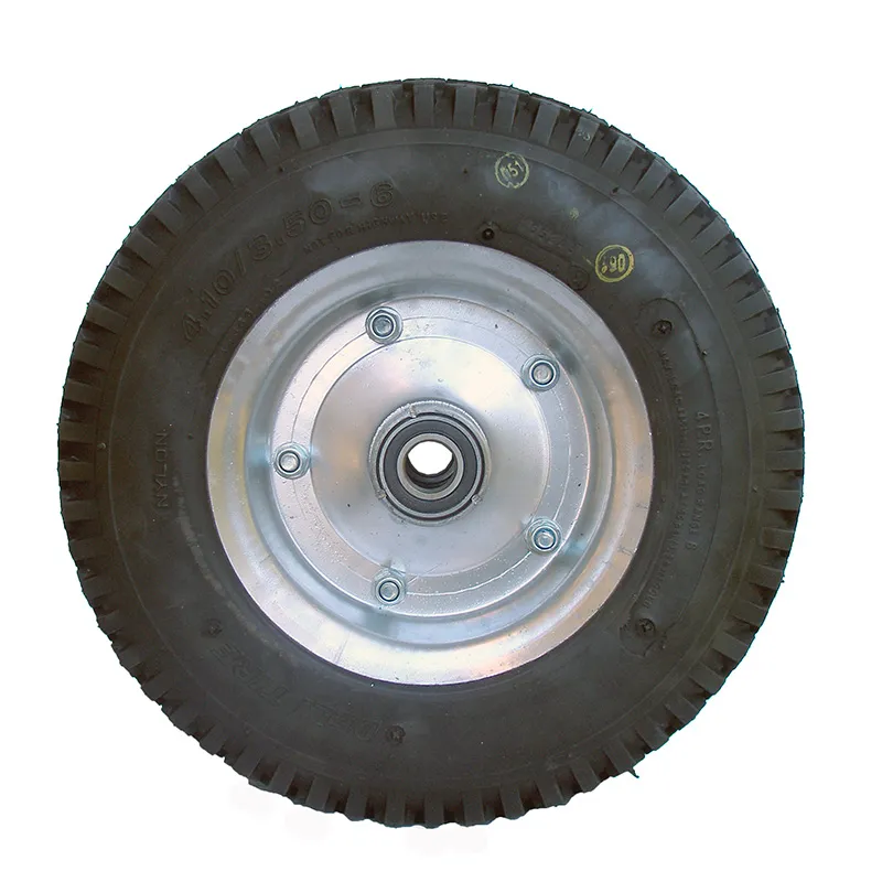 Колесо пневматическое Deli Tire 4.10/3.50-6 для тележки усиленное